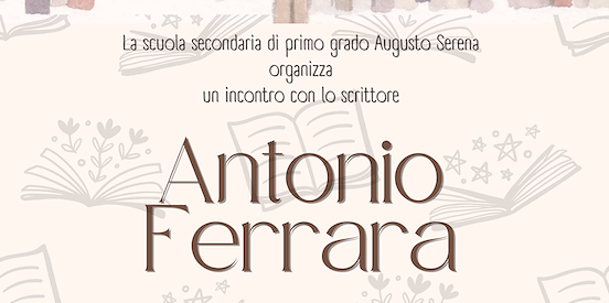Incontro con l’autore Antonio Ferrara
